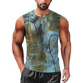 Blue Felt Men's Tank Top