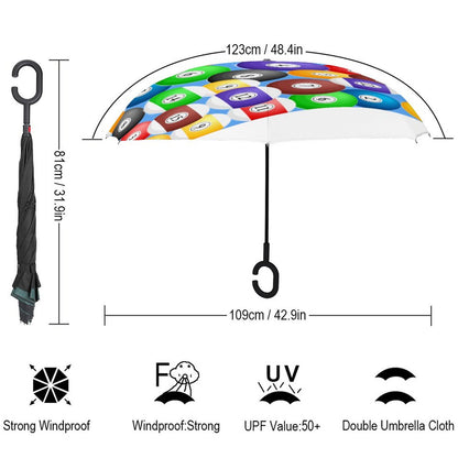 Pool Balls Collection: Car Reverse Umbrella