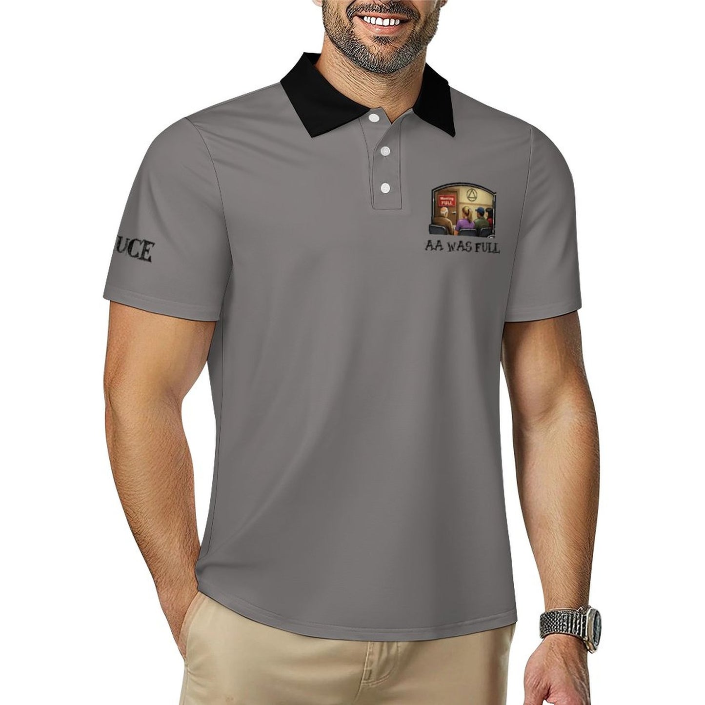 AA Was Full - Men's Quick Dry Performance POLO Shirt -