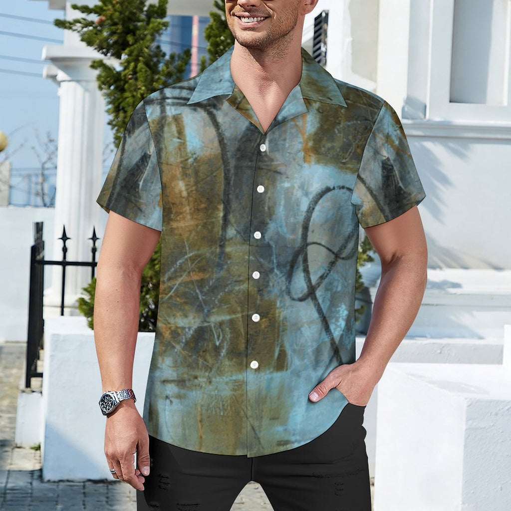DTG 110gsm Cotton Cuban Collar Shirt For Men(All-Over Printing)