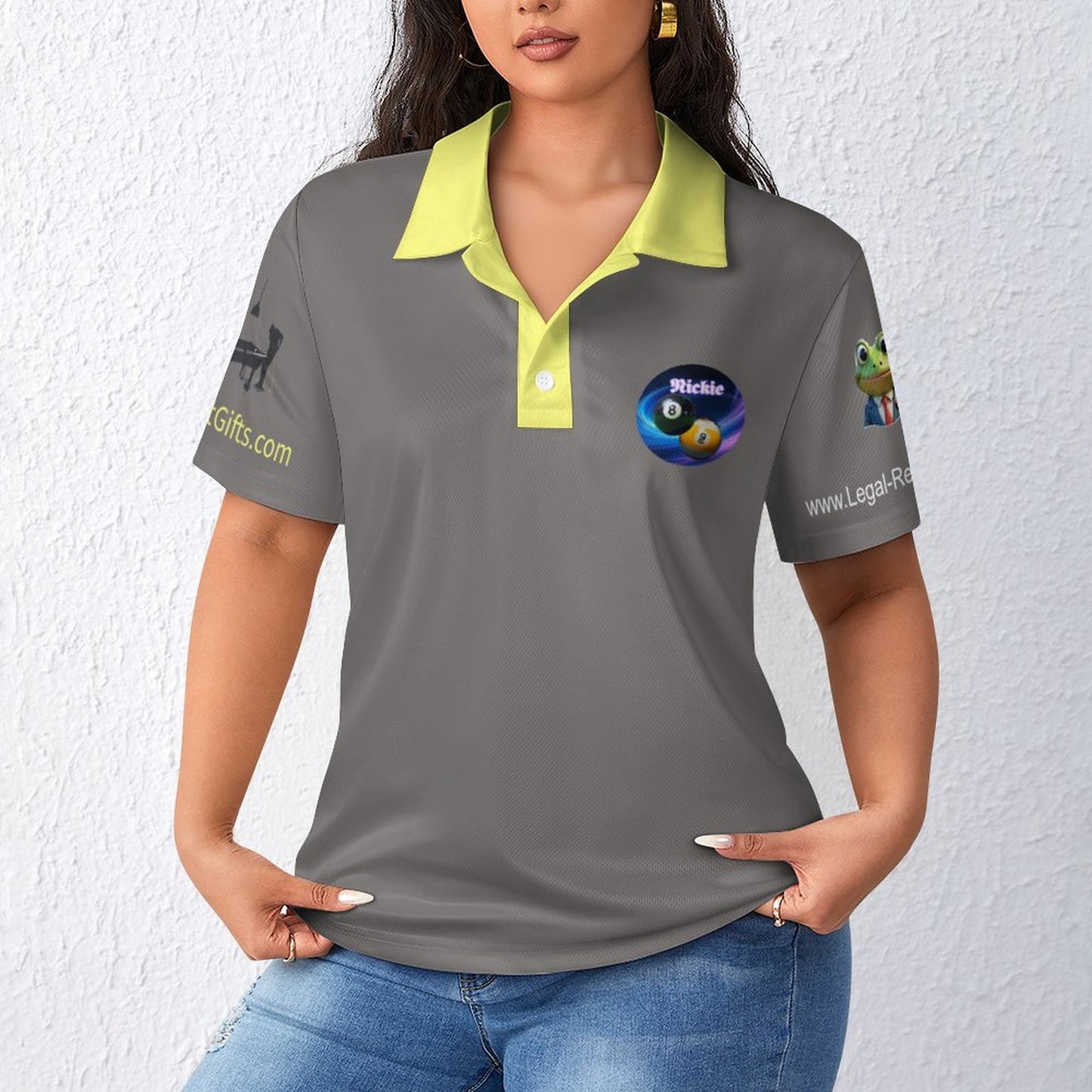 Nickie Individual Vegas Tournament Shirt Women’s Straight POLO Shirt
