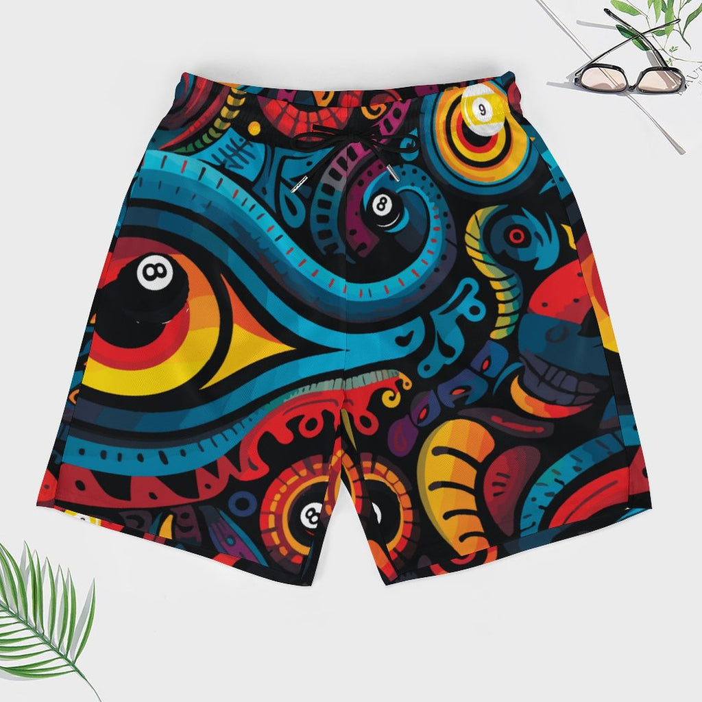 Dead Stroke Men's Beach Shorts with 4 Pockets