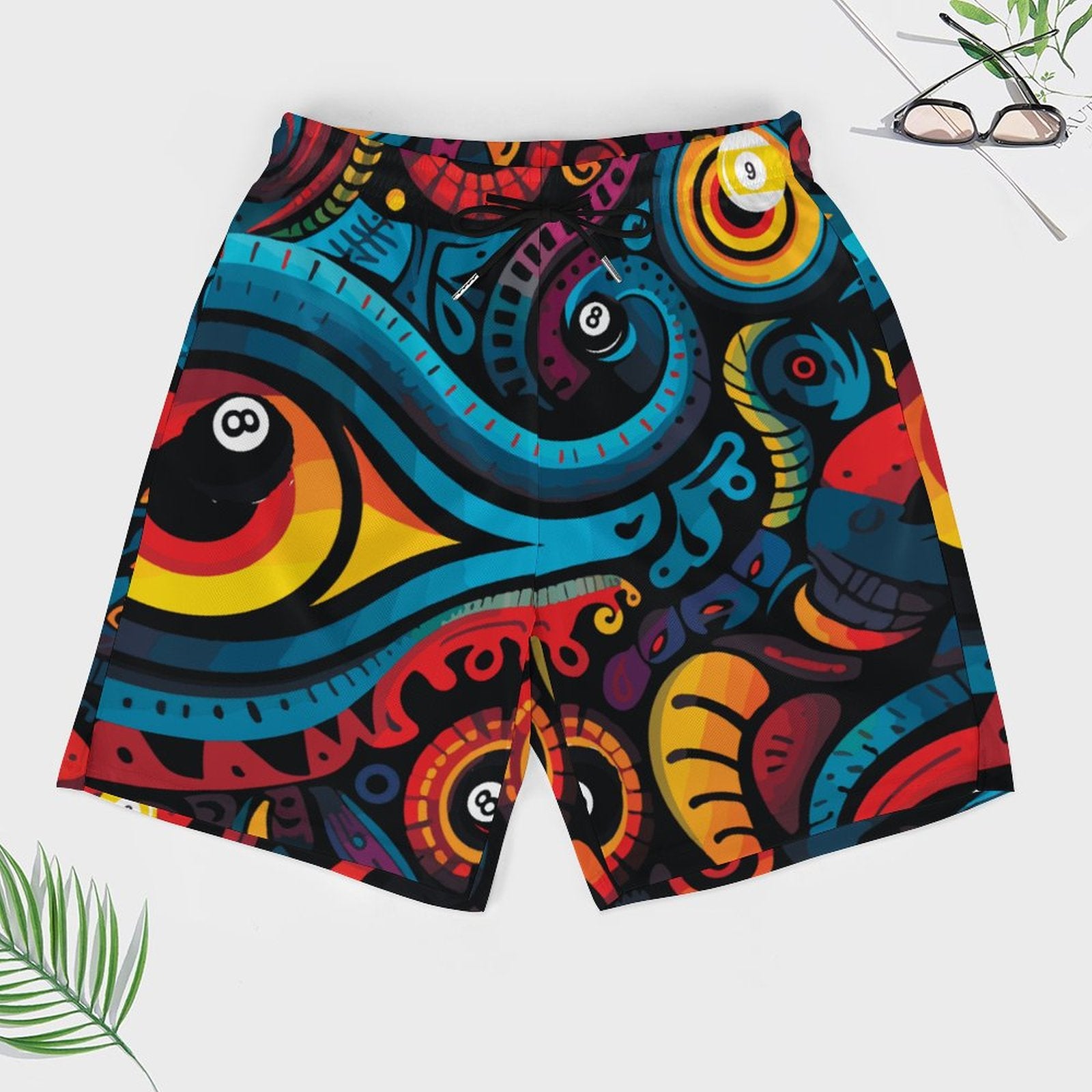 Dead Stroke Men's Beach Shorts with 4 Pockets