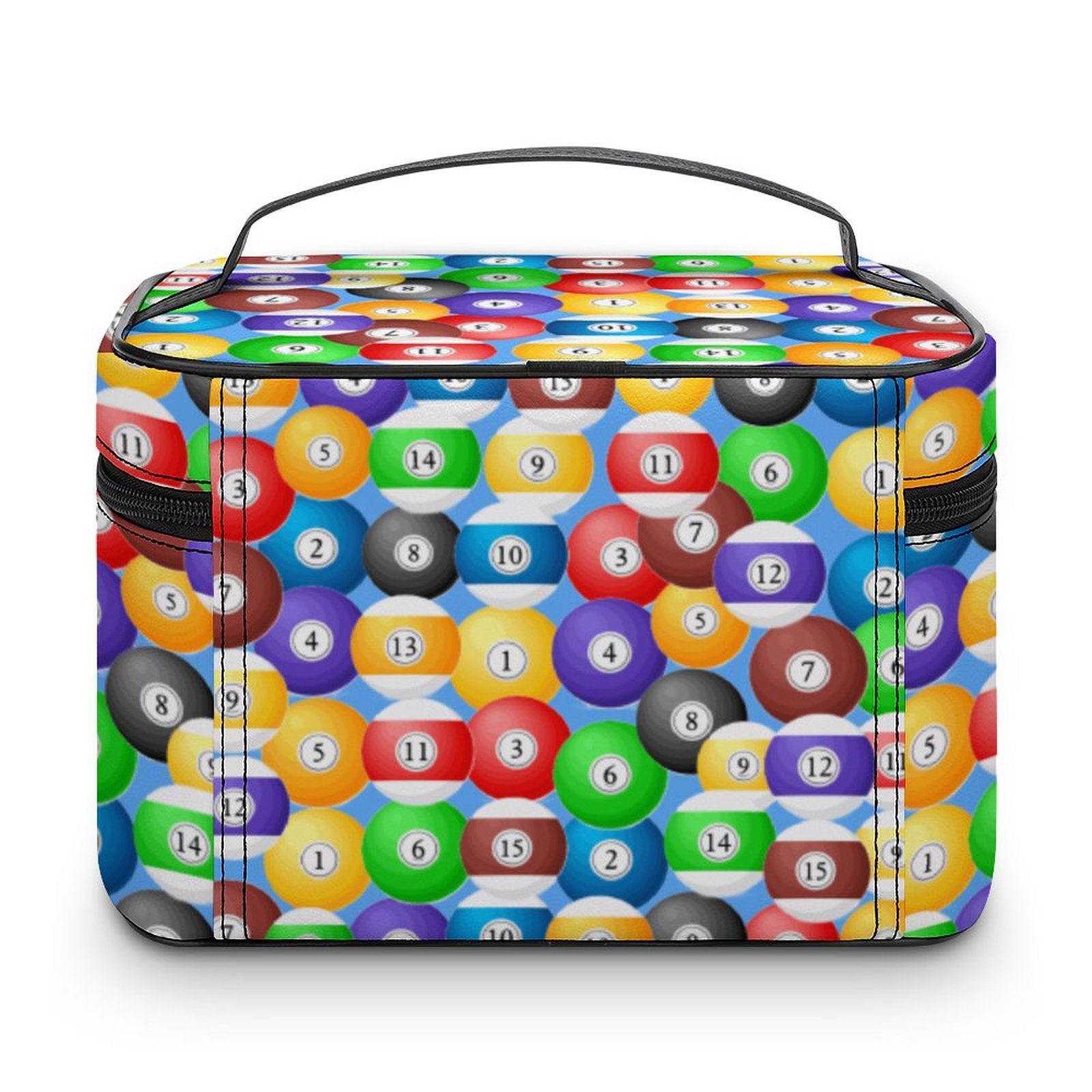 Pool Balls Collection:  Make-up bag with Pool Ball Pattern