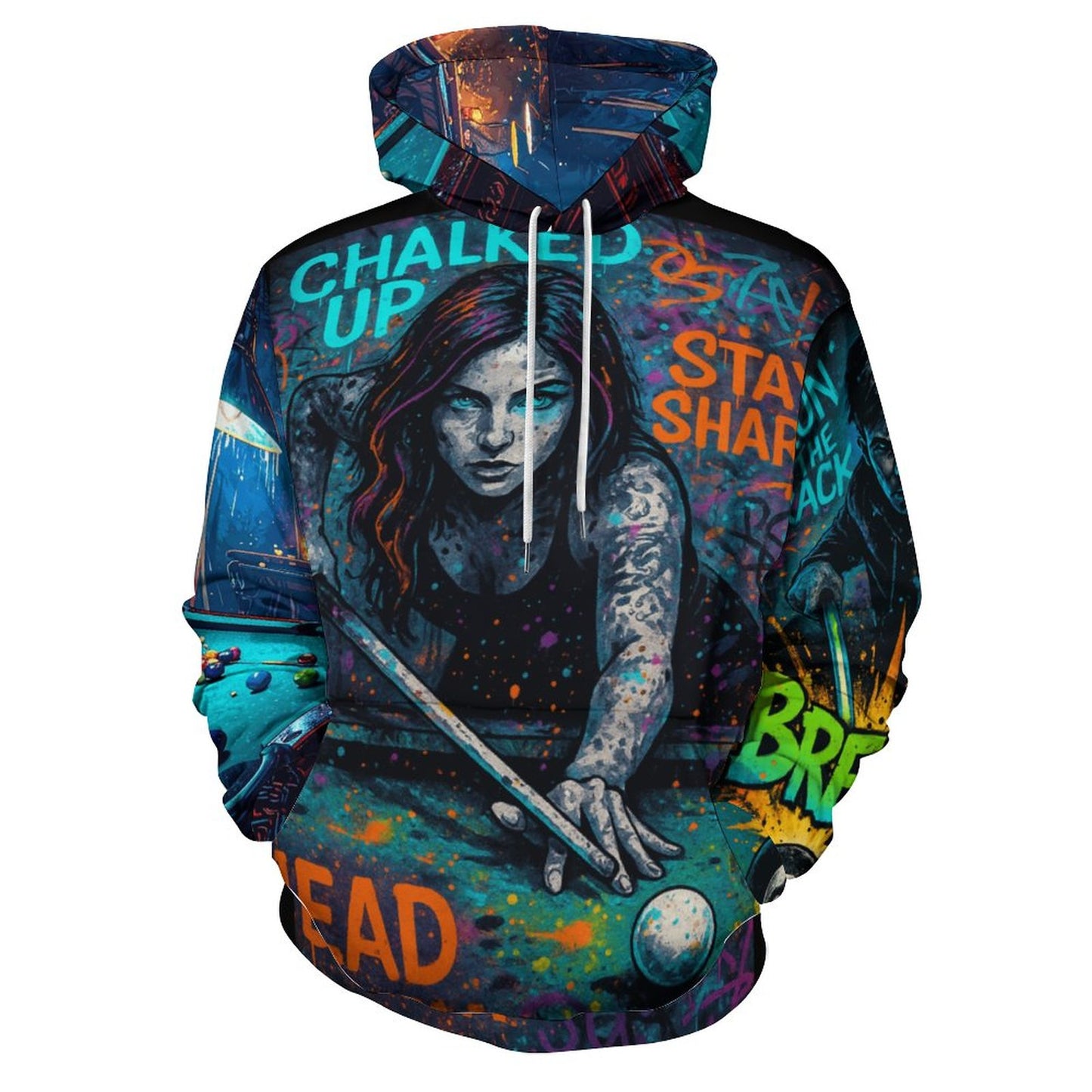 Chalked Up Lady Hoodie with Double-layer Cap