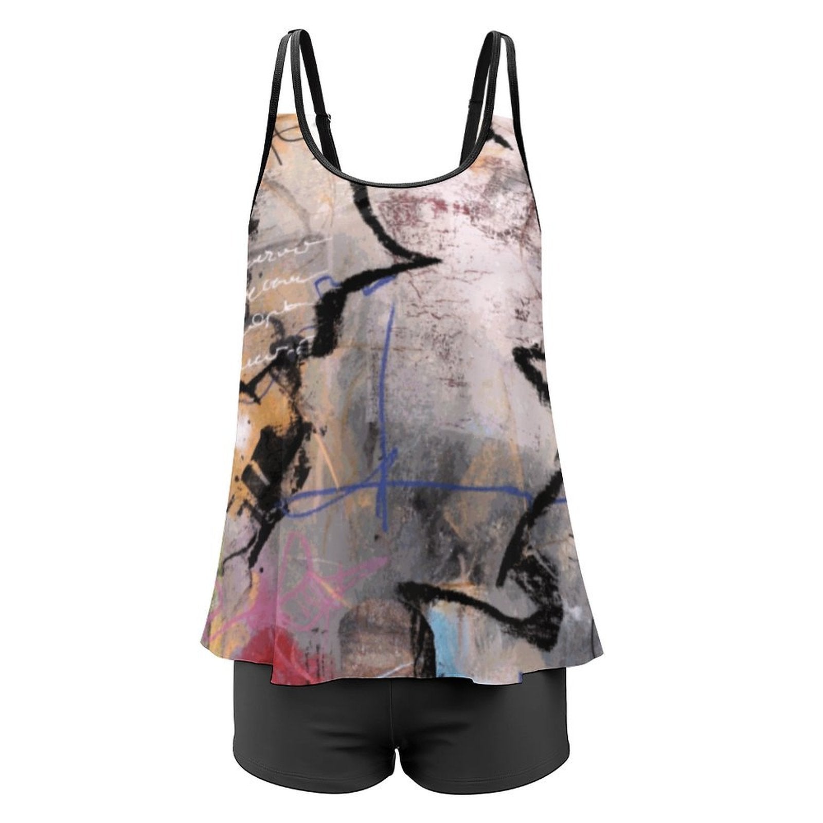 City Collection - Plus Size Women's Tankini 2-Piece Swimsuit
