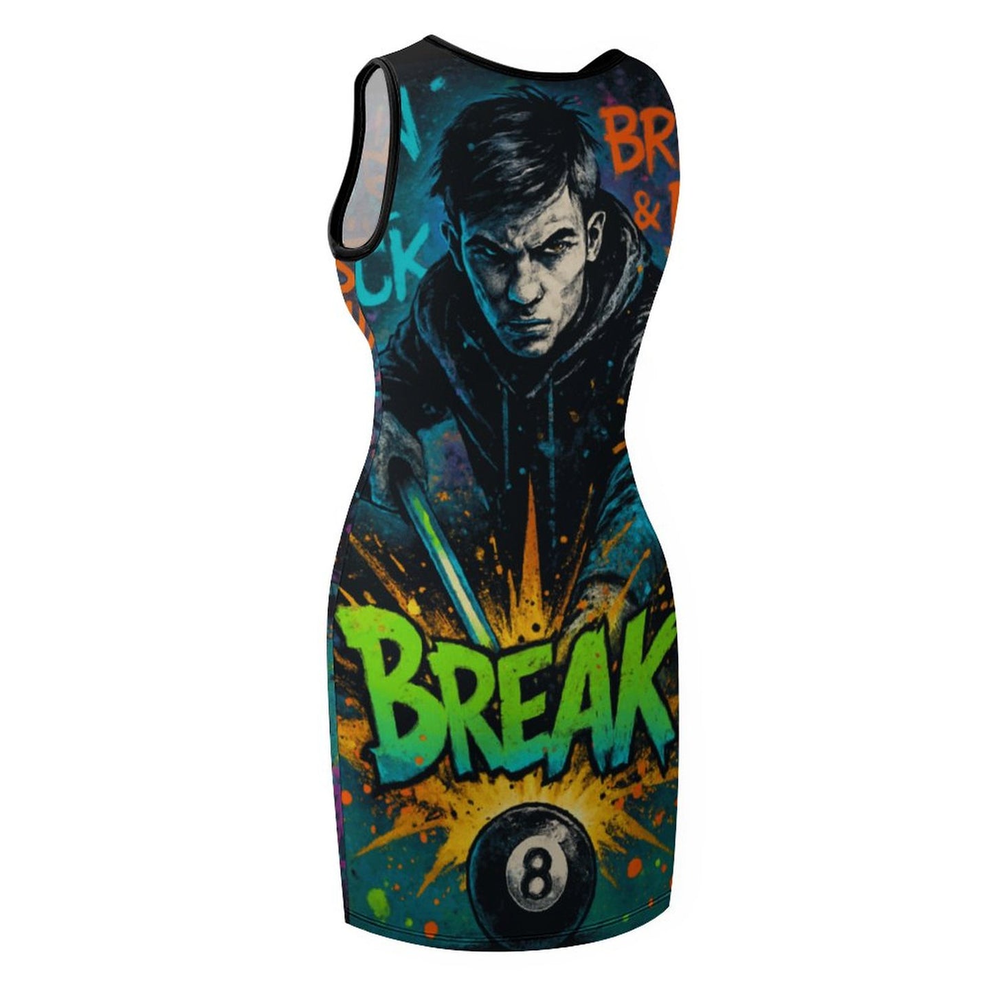 Chalked Up Sleeveless Ladies Tank Dress