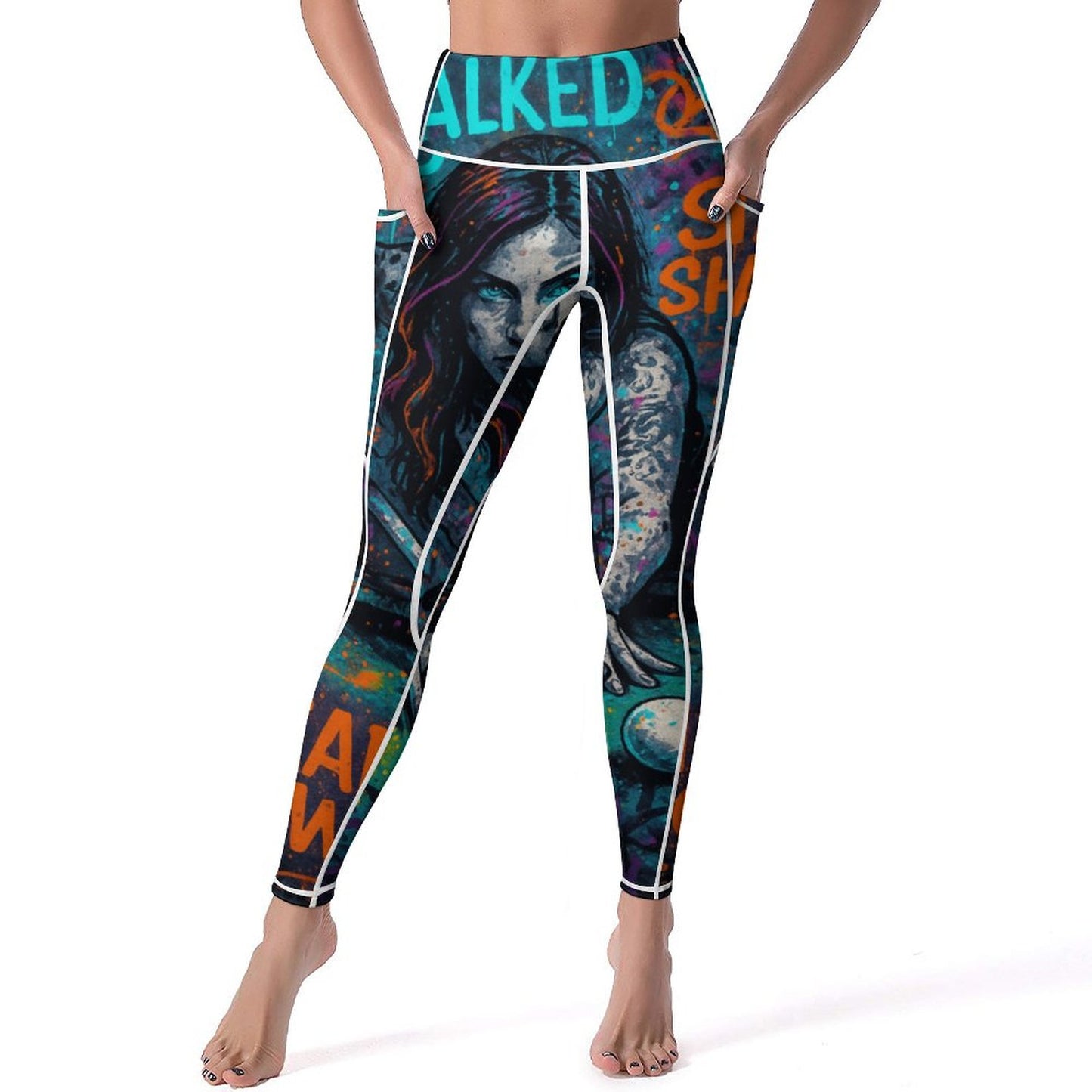 Chalked Up – Women’s Yoga Pants with Pockets