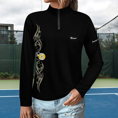 Cue-Tastic Team Shirt - Long Sleeved Quick Dry Top with zipper