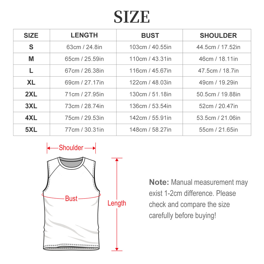 Blue Felt Men's Tank Top