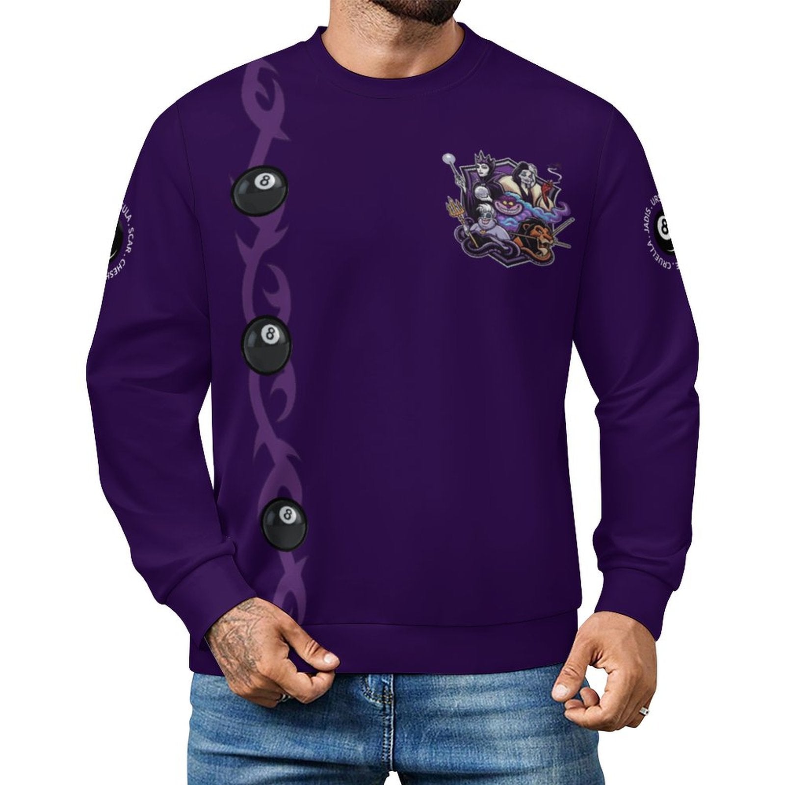 The Villains Casual Crew Neck Men's Sweatshirt