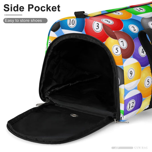 Pool Balls Collection: Gym bag Large Capacity Sports Duffel