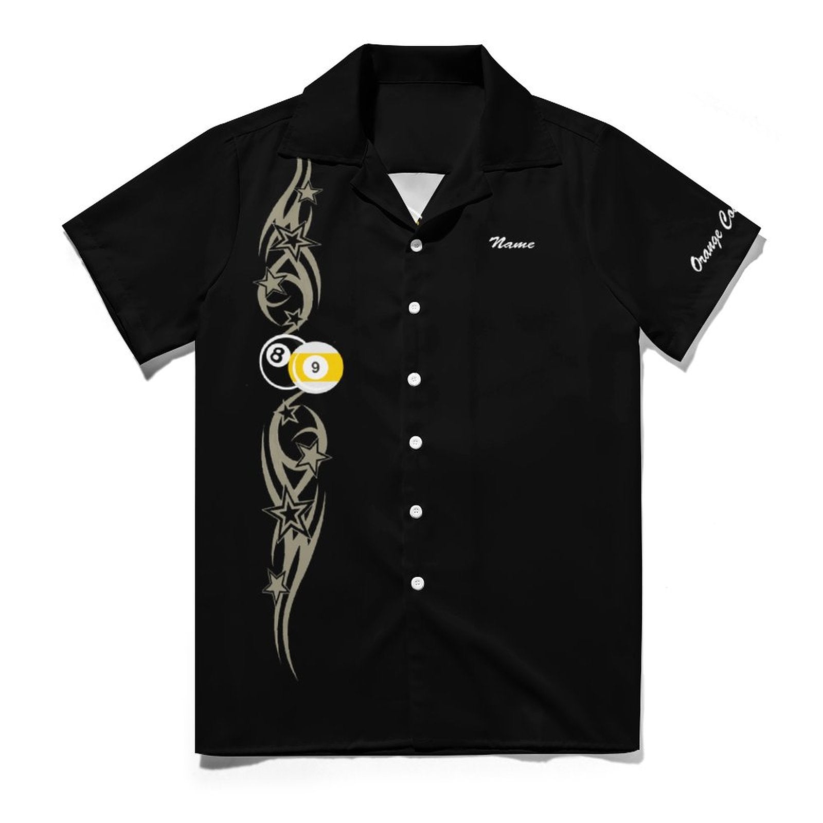 Cue-Tastic Team Shirt - Short Sleeved Cuban Collar Men's Shirt
