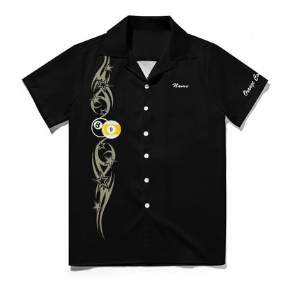 Cue-Tastic Team Shirt - Short Sleeved Cuban Collar Men's Shirt