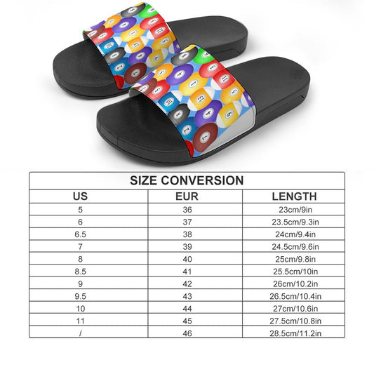 Pool Balls PVC Slide Slippers – Casual Non-Slip Poolside Slides
