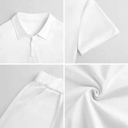 Cue-Tastic Team Shirt - Men's Short Sleeved Polo Shirt and Short Set