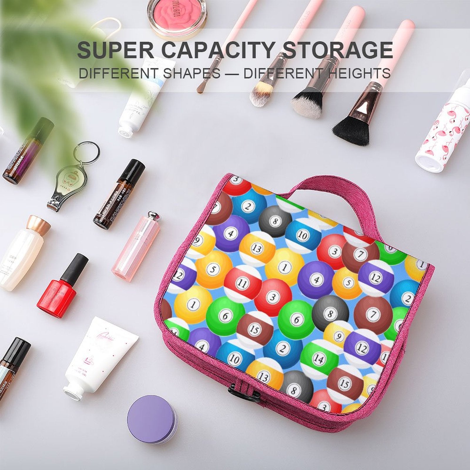 Pool Balls Collection: Travel Hanging Toiletry Bags