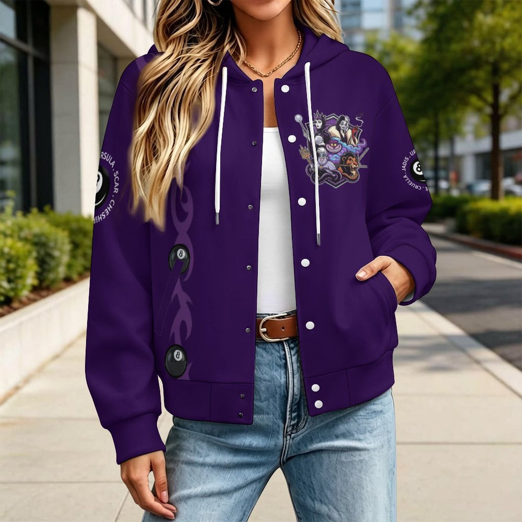 The Villains Hooded Baseball Jacket