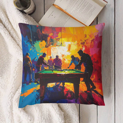 Short Plush Pillow Cover(Dual-sided Printing)