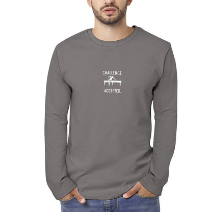 Challenge Accepted  Cotton Long Sleeve T-shirt for Men