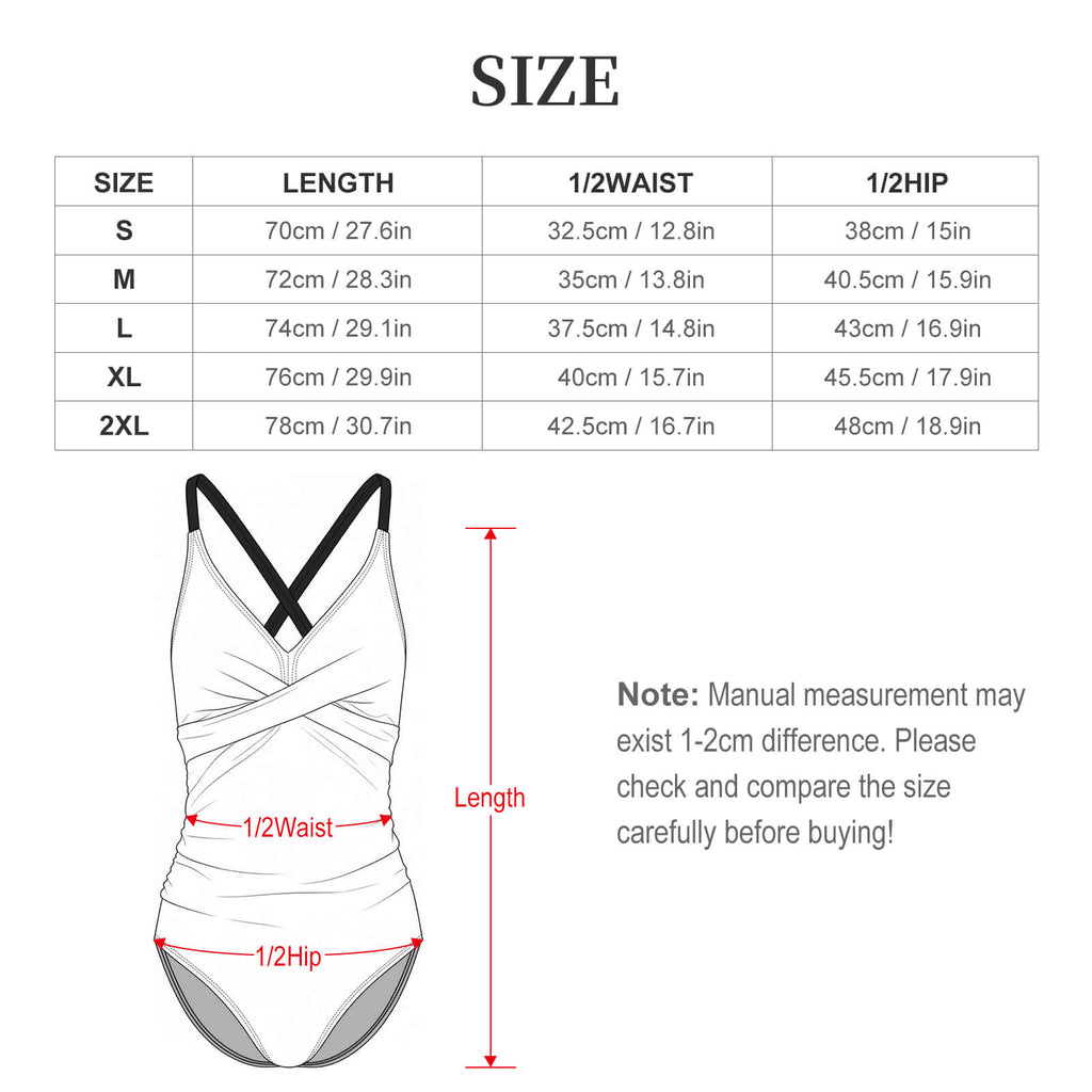 190gsm Backless One-Piece Swimsuit(All-Over Printing)