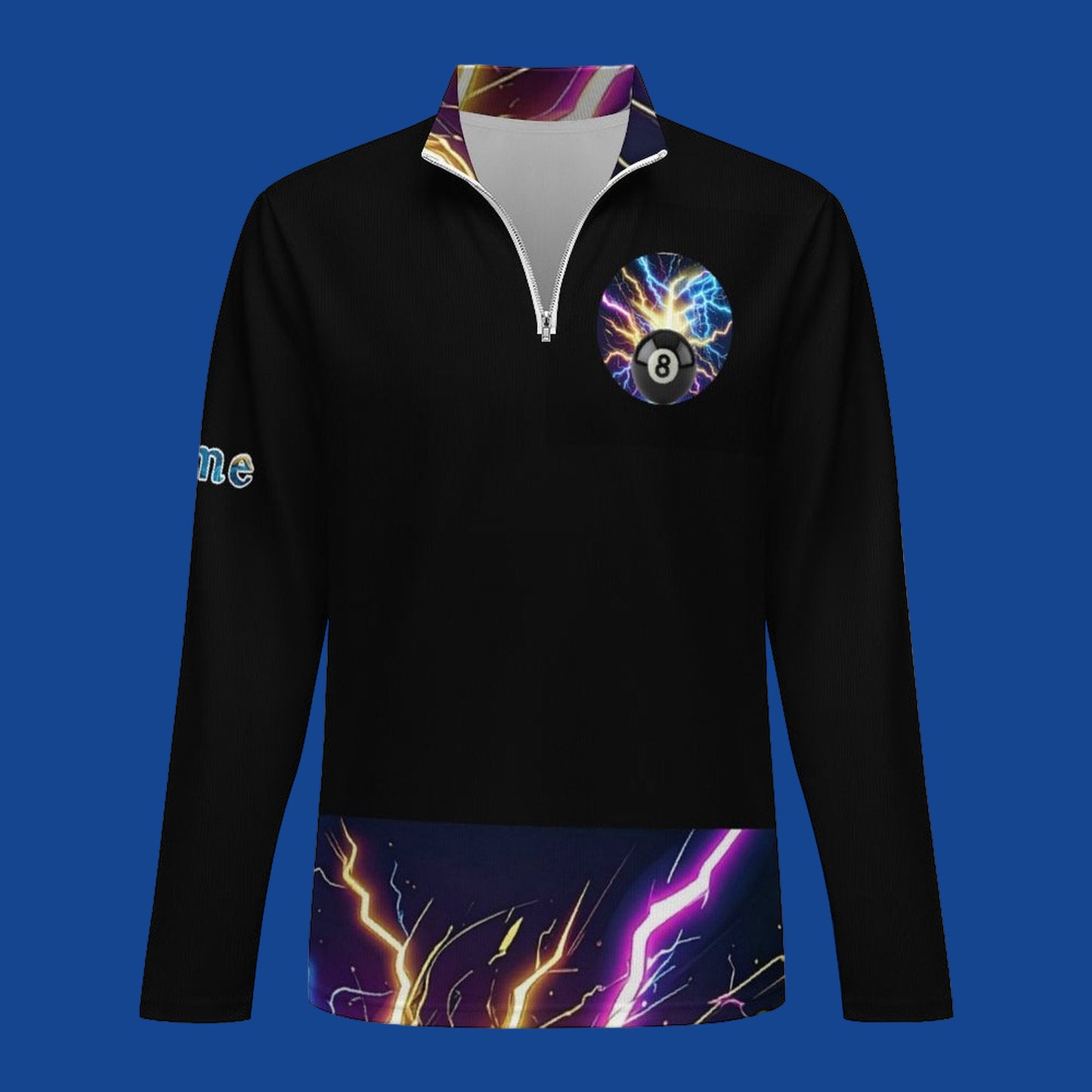 Frankenstein Men's Zip Polo Sweatshirt