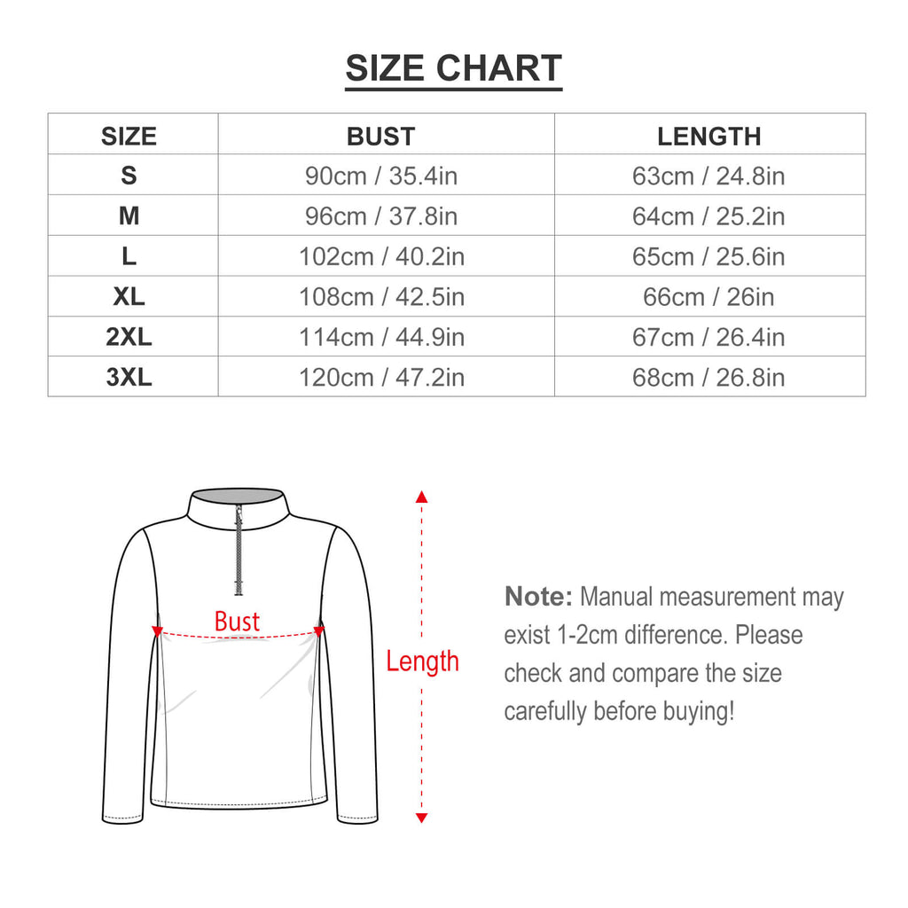 The Villains 1/4 Zipper Long Sleeve Zip Top
