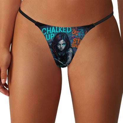 Chalked Up Thong Panties