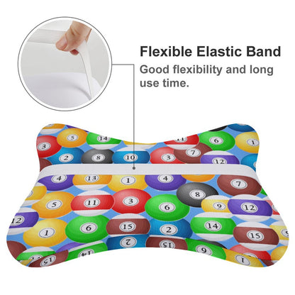 Poolball Car Headrest Pillow Set – Memory Foam Neck Support Cushions (2PCS)