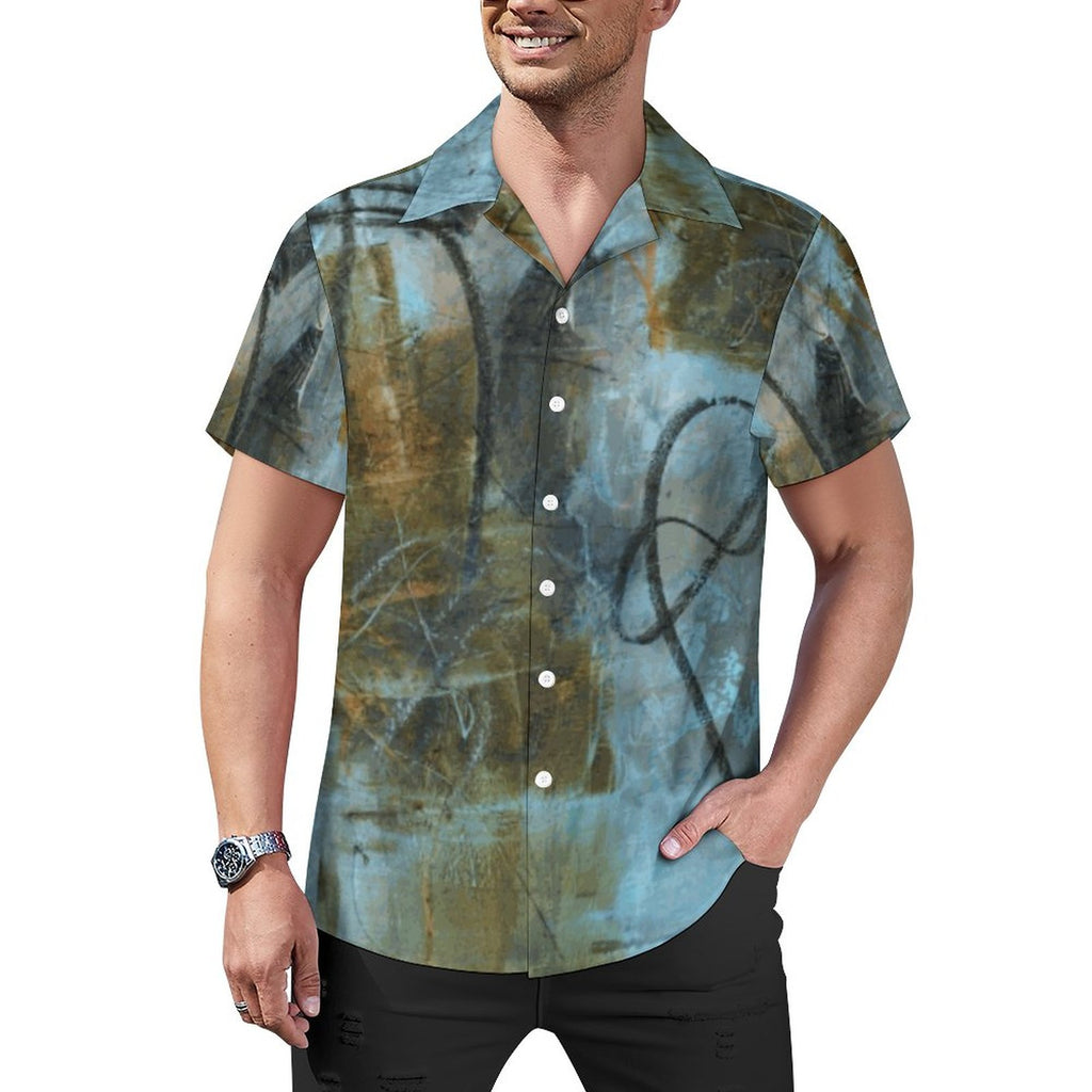 DTG 110gsm Cotton Cuban Collar Shirt For Men(All-Over Printing)