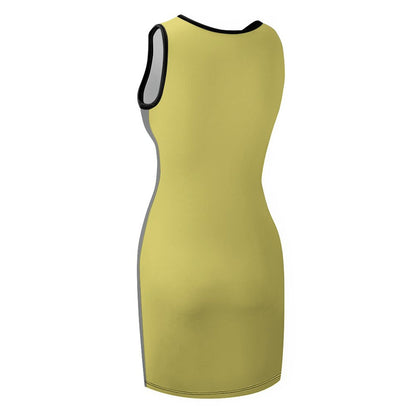 8 Ball Flame - Sleeveless Ladies Tank Dress