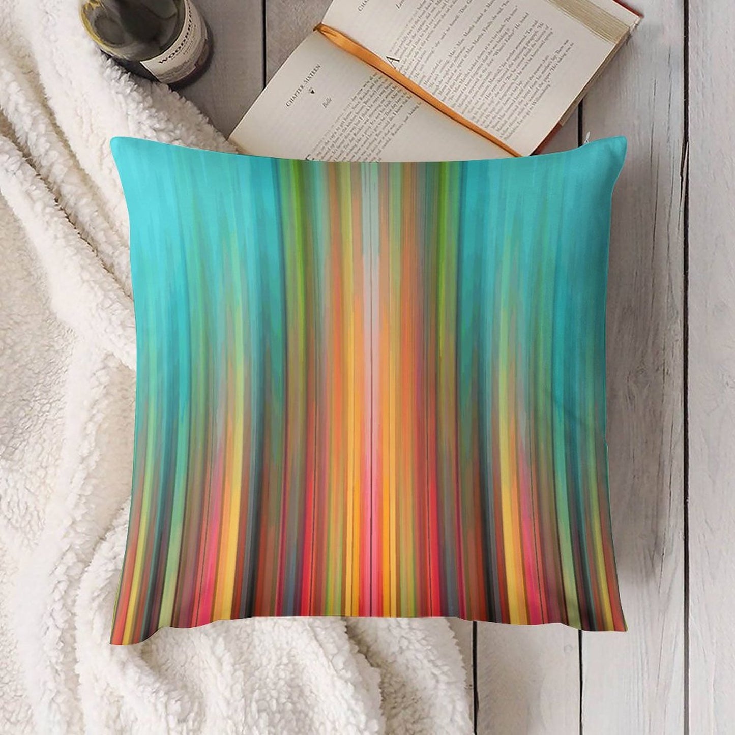 Short Plush Pillow Cover(Dual-sided Printing)