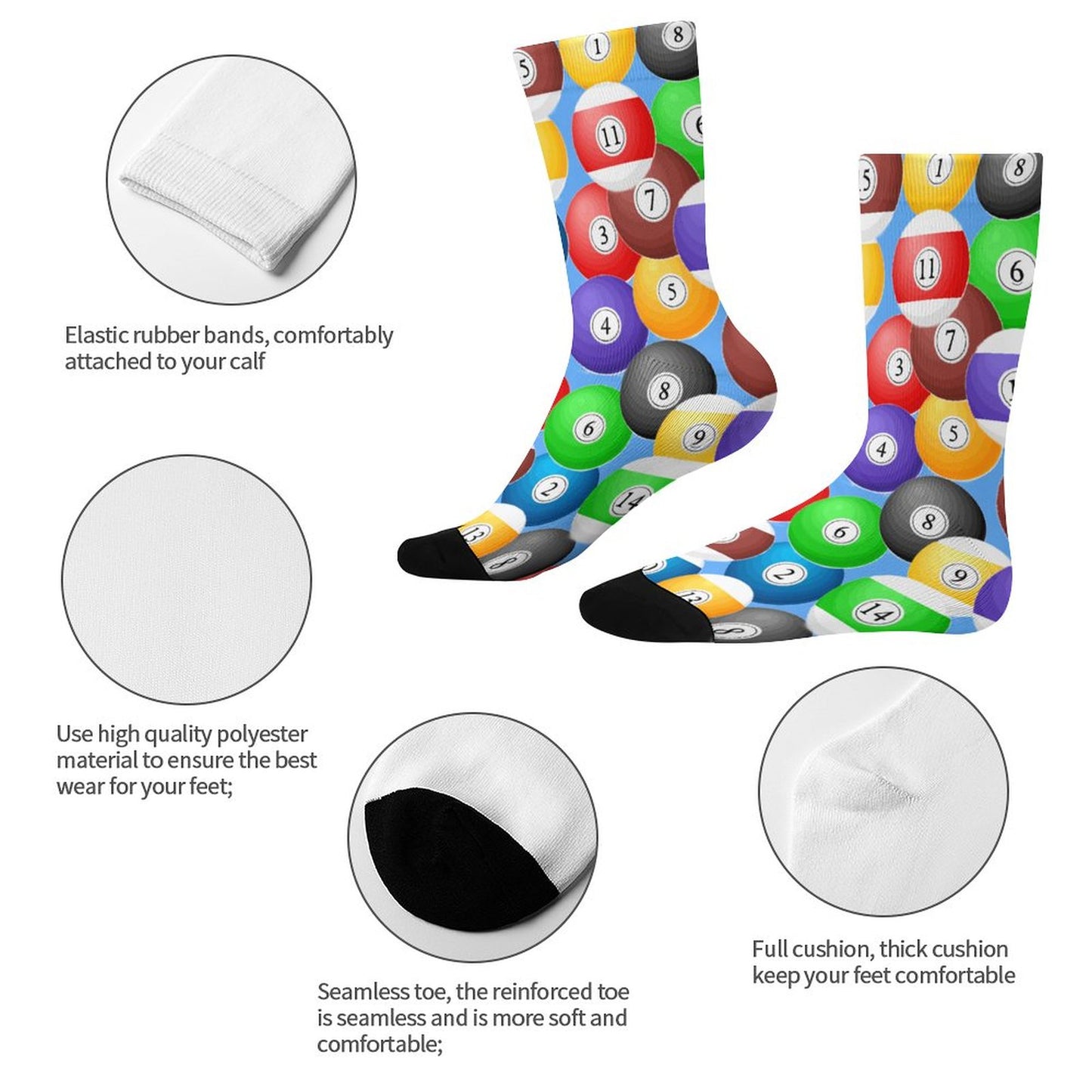Personalized Contrast Color Socks for Kids