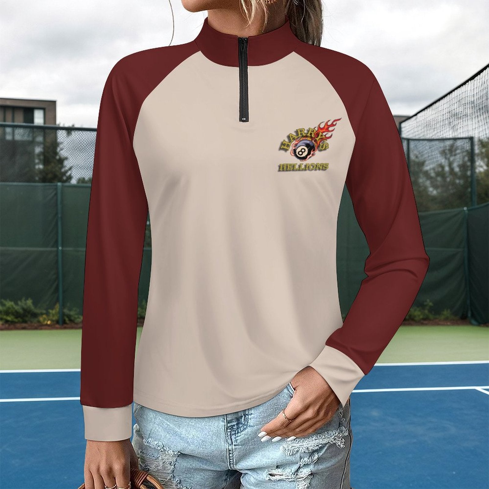 Harry's Hellions Women's Cool Touch Fitted Quick Dry Long Sleeved Top