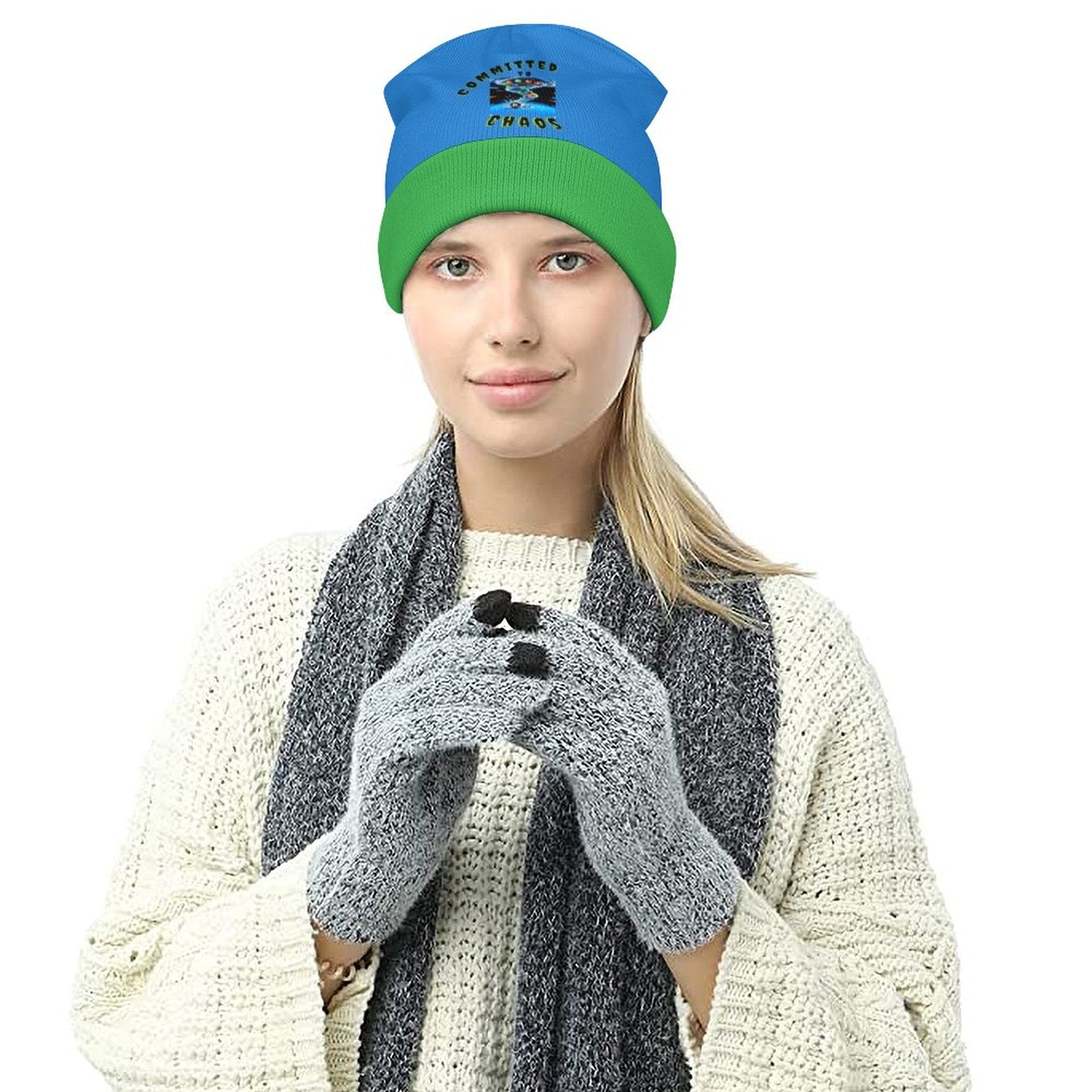 Knit Hat - Committed to Chaos
