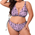 Bubbles & Billiards - Plus Size Women‘s Halter Bikini Set