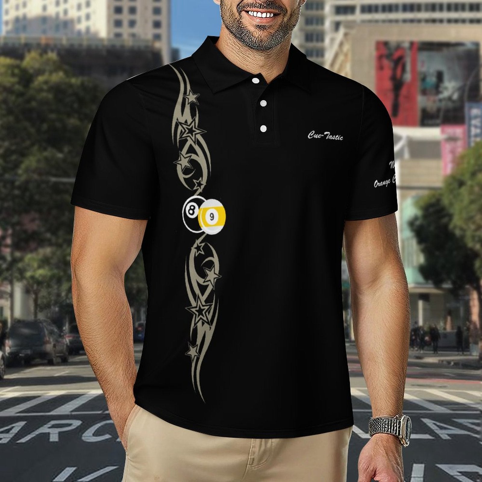 CueTastic Men's Quick Dry POLO Shirt V2
