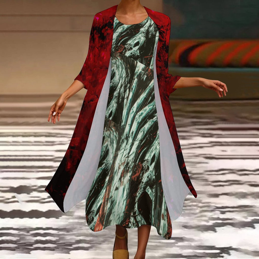 City Life -Two-Piece Long Dress Set