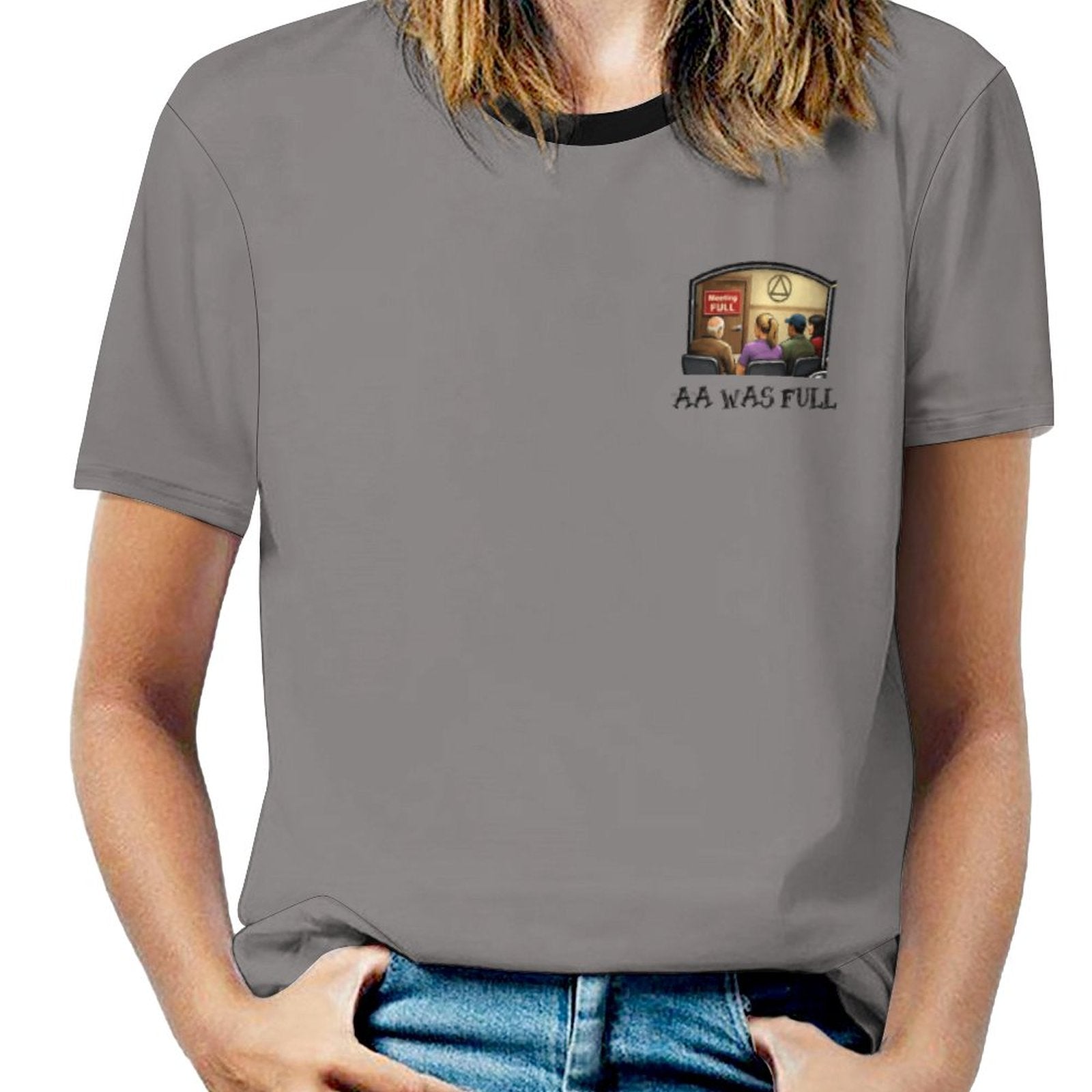 "AA Was Full" - Women’s Short Sleeve Performance T-Shirt – Soft Stretch, Breathable Fit