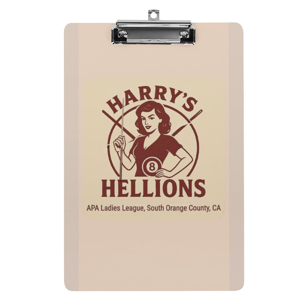 Team Harry's Hellions Acrylic Clipboard (A4)