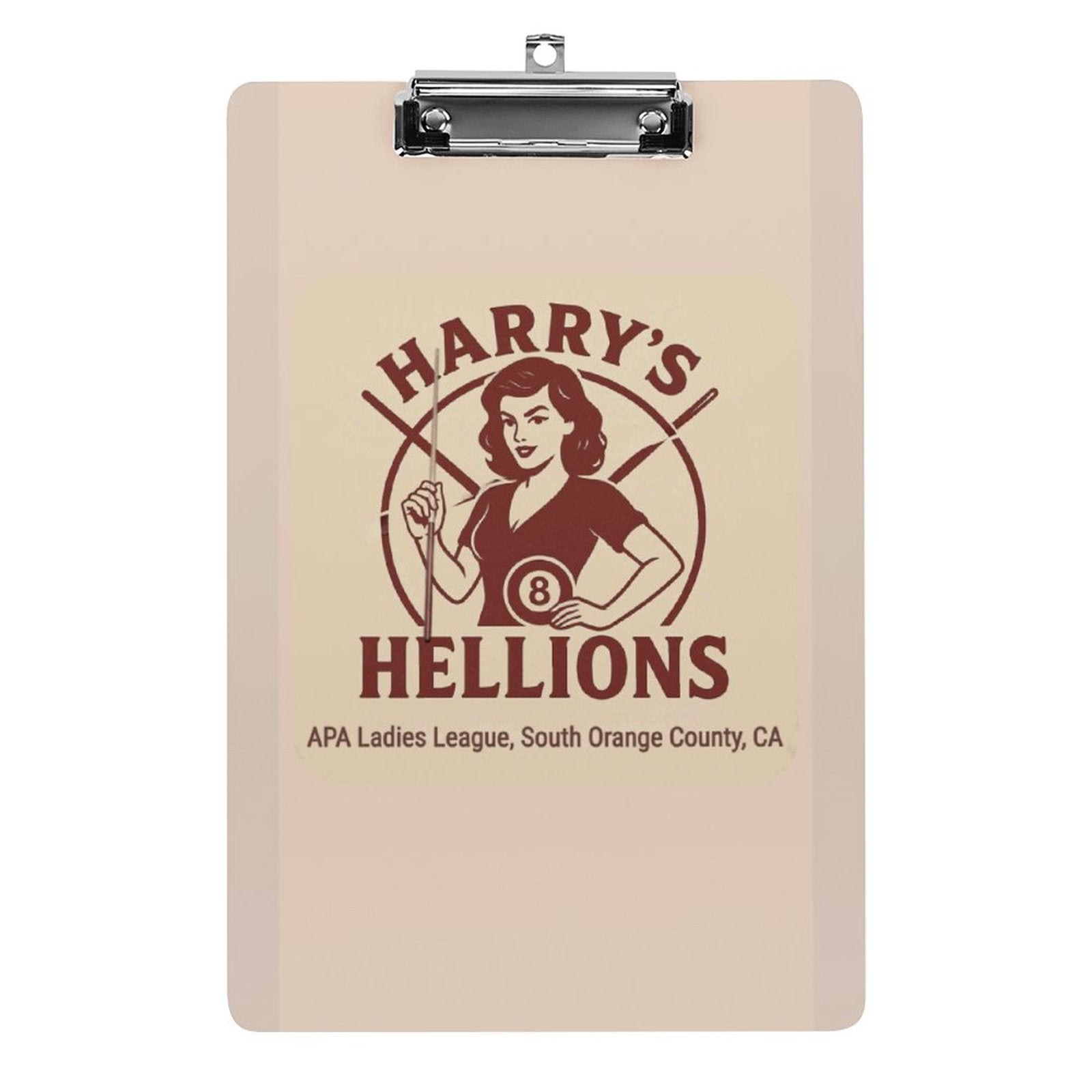 Team Harry's Hellions Acrylic Clipboard (A4)