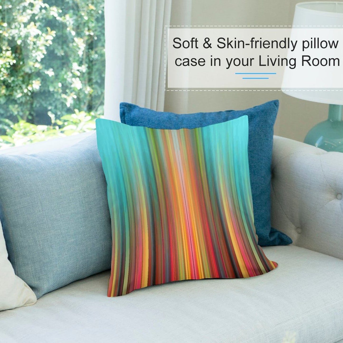 Short Plush Pillow Cover(Dual-sided Printing)
