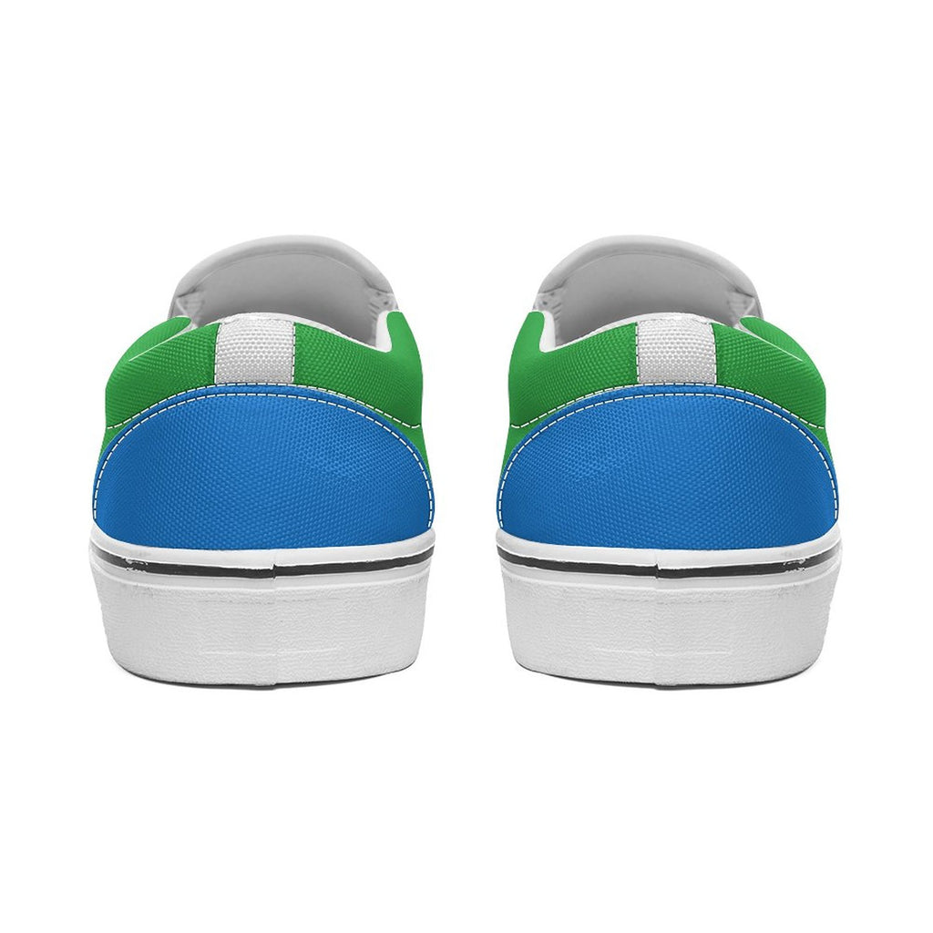 Committed to Chaos -Unisex Slip-On Canvas Sneakers – Lightweight Comfort with Bold Personality