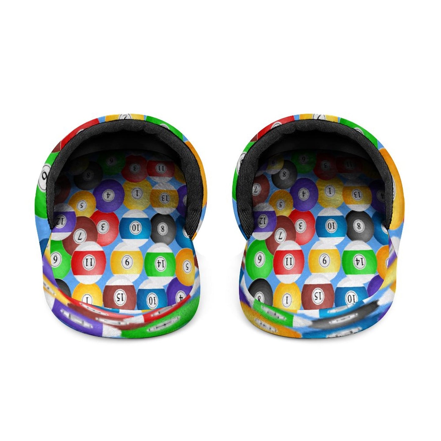 Pool Balls Collection: Men's Flannel Cotton Slippers