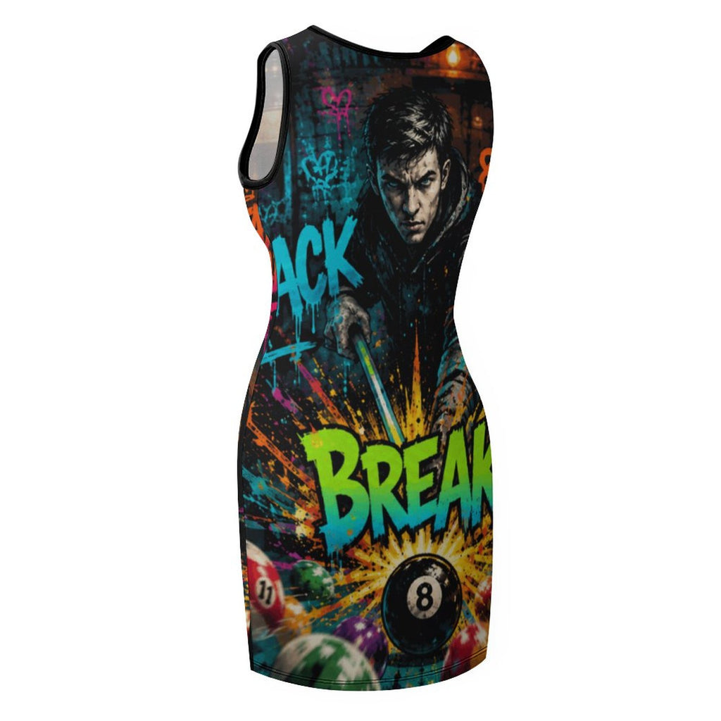 Chalked Up Sleeveless Ladies Tank Dress