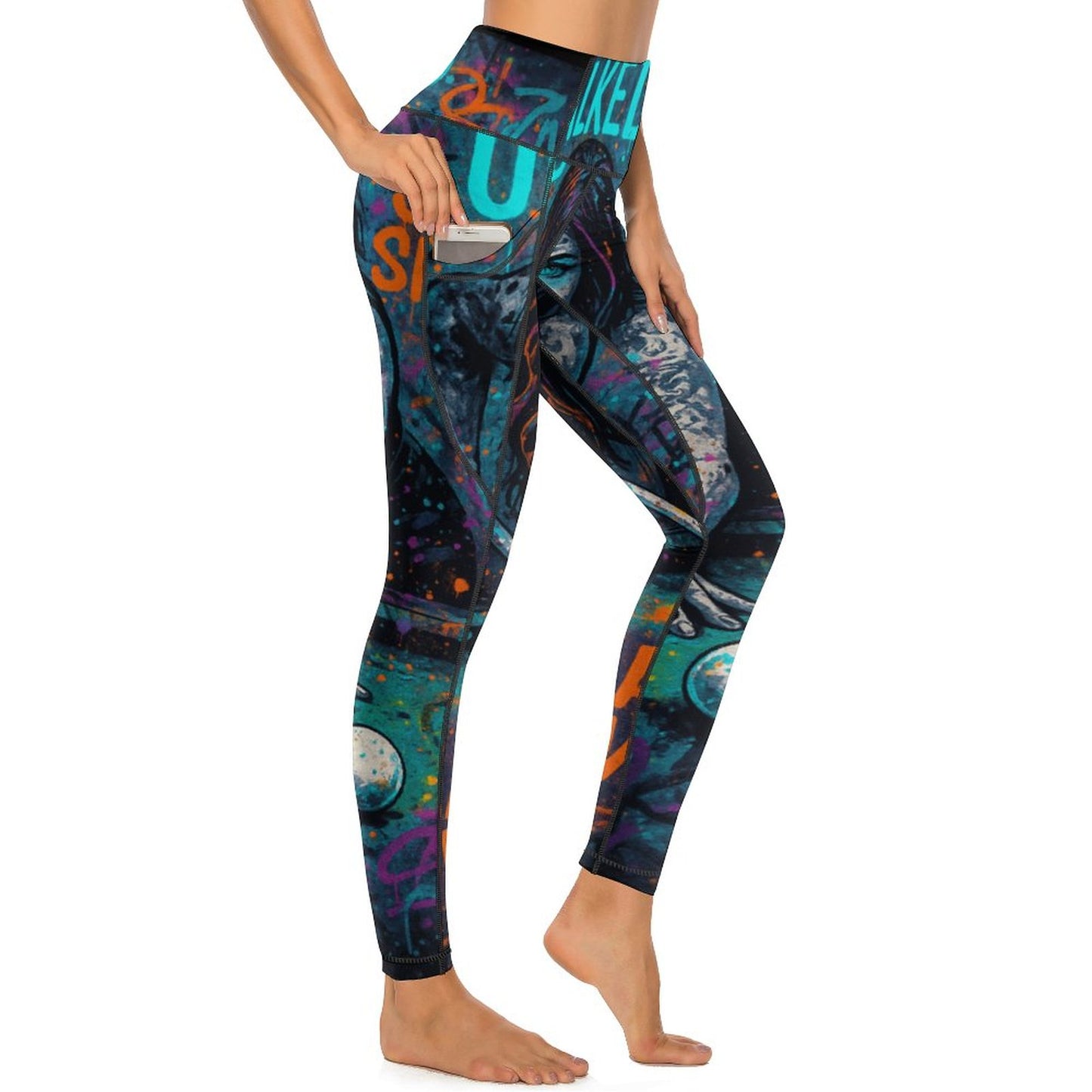 Chalked Up – Women’s Yoga Pants with Pockets