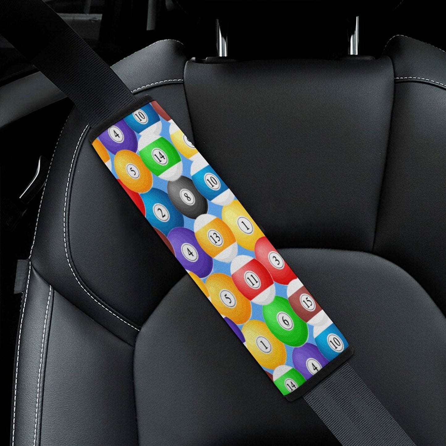 Pool Ball Car Seat Belt Shoulder Pad – Neoprene Shoulder Cushion Cover