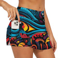 180gsm Ruffled Yoga Skort with Pockets(All-Over Printing)