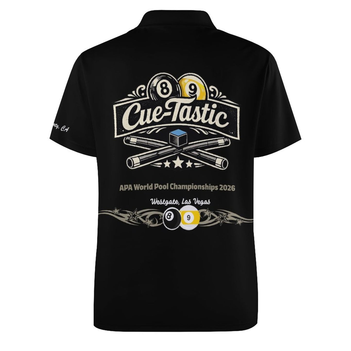 Team Shirt:  Cue-Tastic Women's Polo