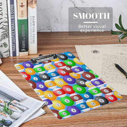 Pool Balls Collection: Acrylic Clipboard (A4)